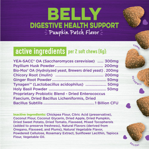 Wellness Belly Digestive Health Support Soft Chews (45 Count)