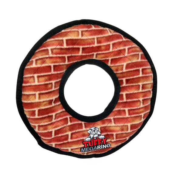 Tuffy Mega Ring Brick, Durable, Tough, Squeaky Dog Toy