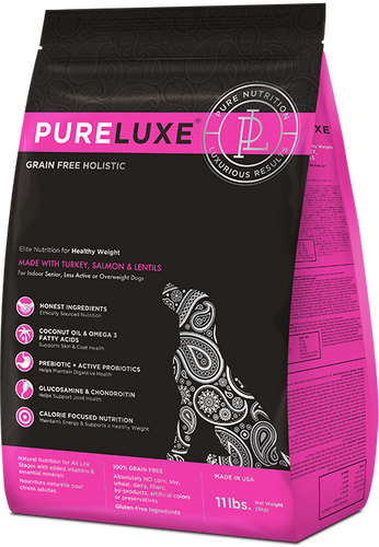 PureLUXE Elite Nutrition Grain Free Holistic Turkey, Salmon, & Lentils Dog Food