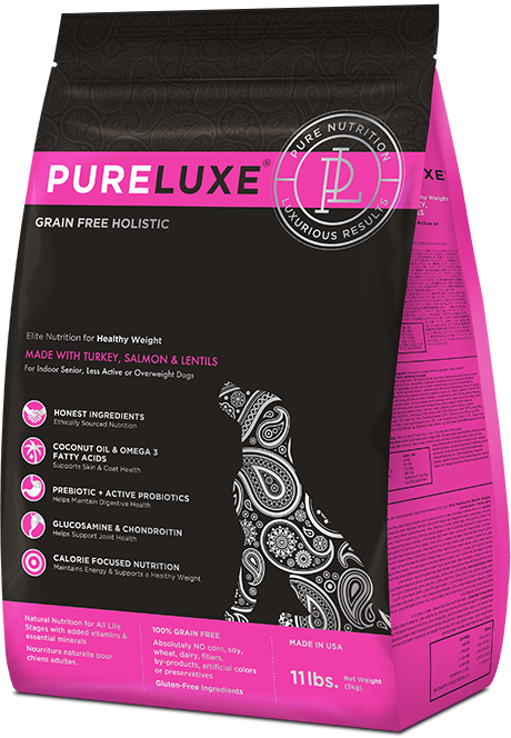 PureLUXE Elite Nutrition Grain Free Holistic Turkey, Salmon, & Lentils Dog Food