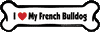 Imagine This French Bulldog Bone Magnet