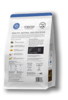 The New Zealand Natural Pet Food Co Meow Air Dried Beef & Hoki Cat Food