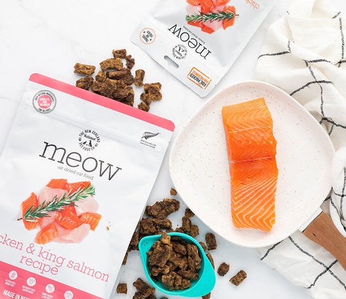 The New Zealand Natural Pet Food Co Meow Air Dried Chicken & King Salmon Cat Food