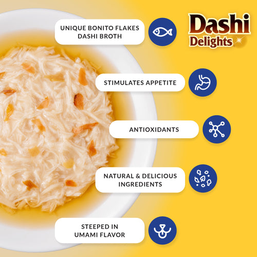 Inaba Dashi Delights Chicken & Bonito Flakes Recipe Cat Treats