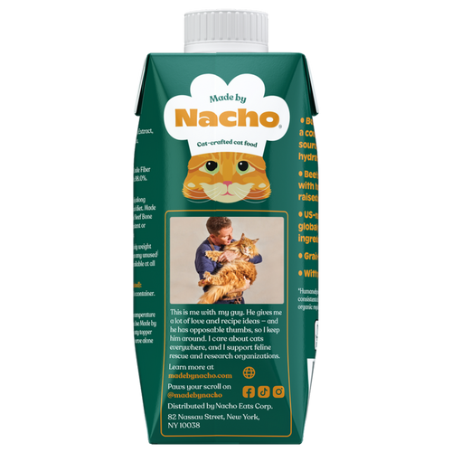 Made By Nacho Humanely Raised Beef Bone Broth Topper Cat Food