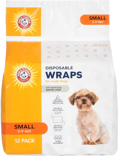 Arm & Hammer Male Dog Wraps Small
