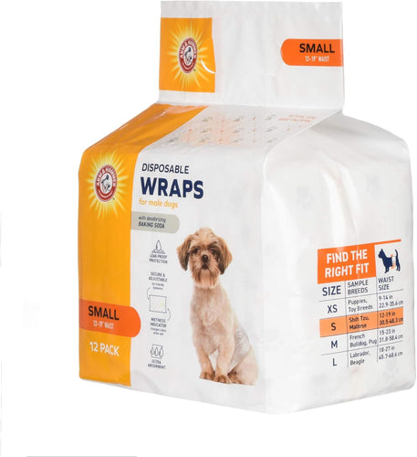 Arm & Hammer Male Dog Wraps Small
