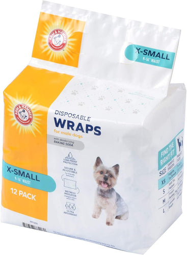 Arm & Hammer Male Dog Wraps X-Small
