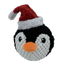 PetLou Christmas EZ Squeaky Twin Pack Ball - Penguin & Elf Dog Toys