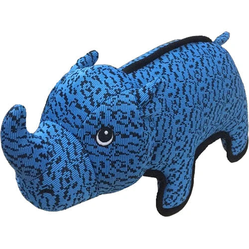 PetLou Farmhouse Rhino Dog Toy