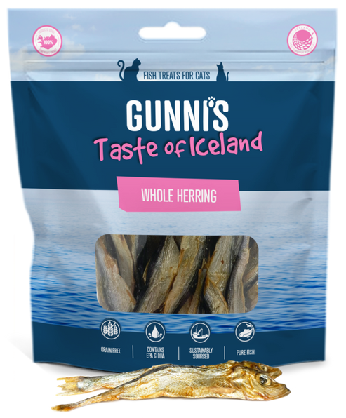 Gunnis Cat Whole Herring Cat Treats
