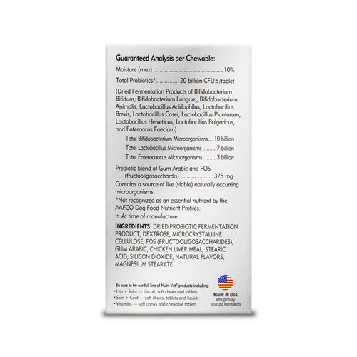 Nutri-Vet Super Probiotics Chewable Tablets