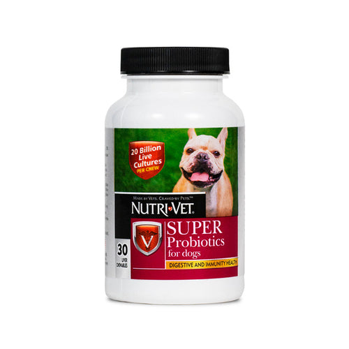 Nutri-Vet Super Probiotics Chewable Tablets