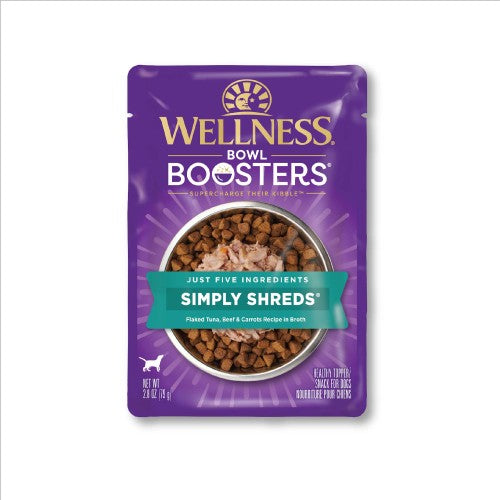 Wellness Bowl Boosters Simply Shreds Tuna, Beef & Carrots Wet Dog Food