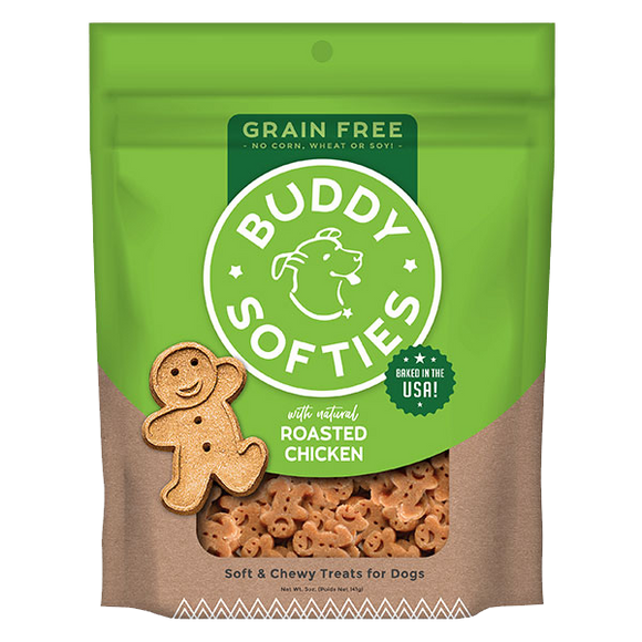 Cloud Star Buddy Biscuits Grain Free Soft & Chewy Dog Treats Roasted Chicken