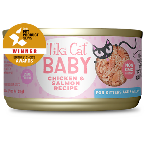 Tiki Cat® Baby Whole Foods with Chicken & Salmon Recipe (2.4 oz. can)