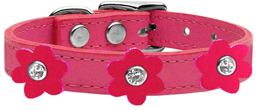 Mirage Pet Products Flower Leather Collar