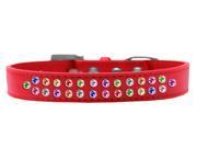 Mirage Pet Products Two Row Confetti Crystal Puppy Ice Cream Collar