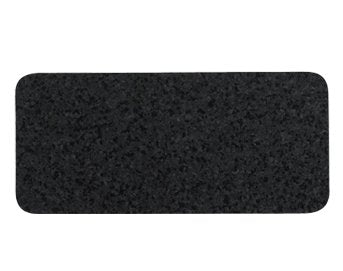 Ore' Originals Skinny Rectangle Black Recycled Rubber Pet Placemat