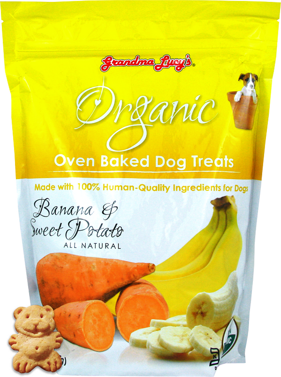 Grandma Lucy's Organic Oven Baked Banana and Sweet Potato Flavor Dog Treats