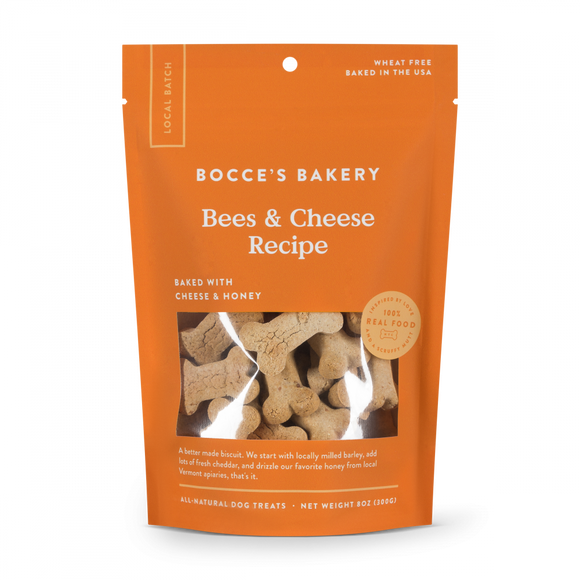 Bocce's Bakery Bees & Cheese All Natural Dog Biscuits