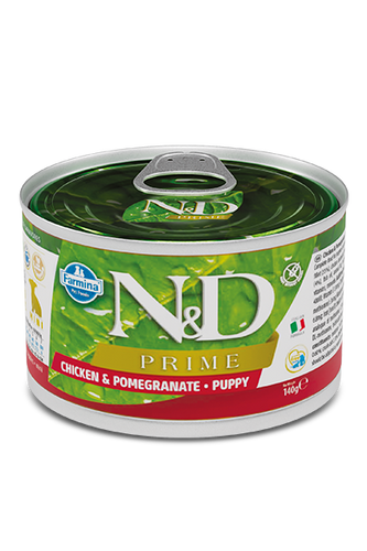 Farmina Natural & Delicious Prime Chicken & Pomegranate Puppy Mini Wet Dog Food
