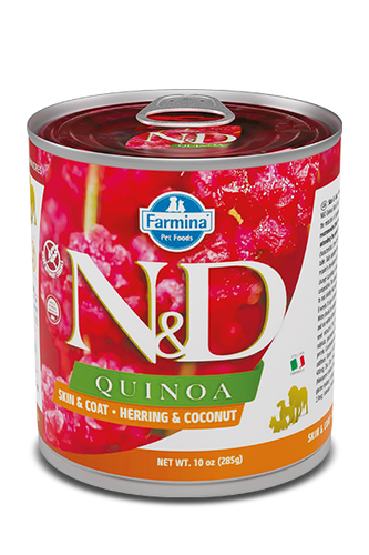 Farmina N&D Quinoa Skin & Coat Herring & Coconut Wet Dog Food