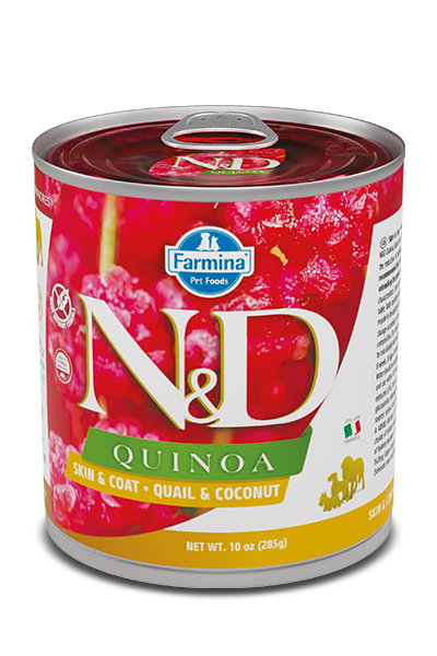 Farmina N&D Quinoa Skin & Coat Quail & Coconut Wet Dog Food