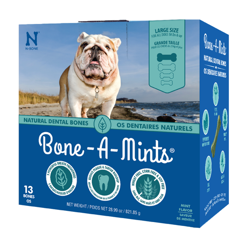 N-Bone® Bone-A-Mints® Large Natural Dental Bones