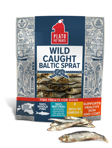 Plato Wild Caught Baltic Sprat Fish Dog Treats