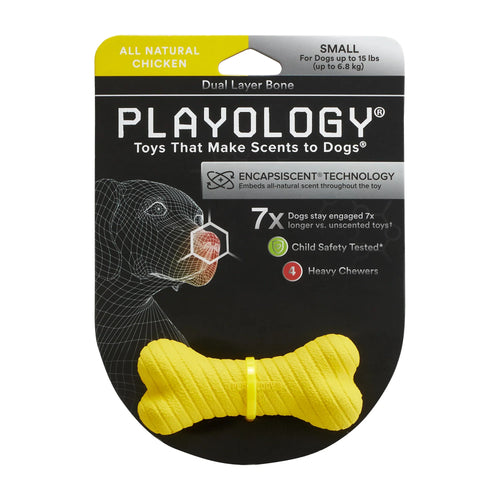 Playology Dual Layer Bone Dog Toy