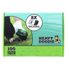 PET ADVENTURES WORLDWIDE Heavy Doodie Ultra-Thick Dog Waste Bags 100ct