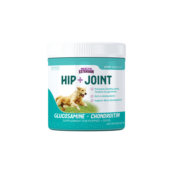 Health Extension Hip + Joint Mobility Supplement for Dogs (8 oz)