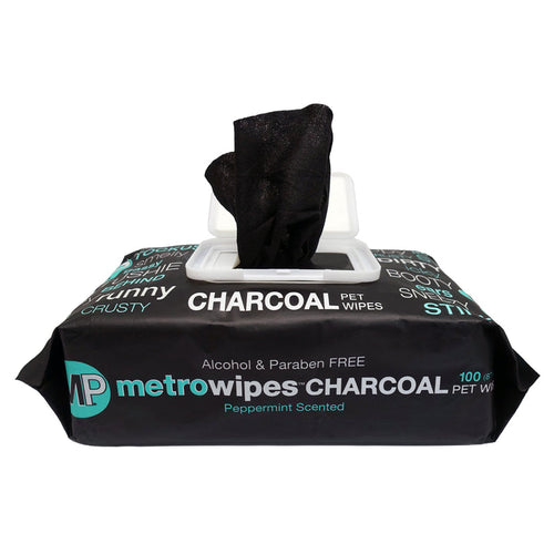 Metro Paws Wipes Charcoal Peppermint