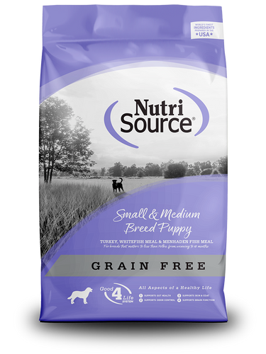 NutriSource® Small & Medium Breed Turkey, Turkey Meal, & Whitefish Puppy Food