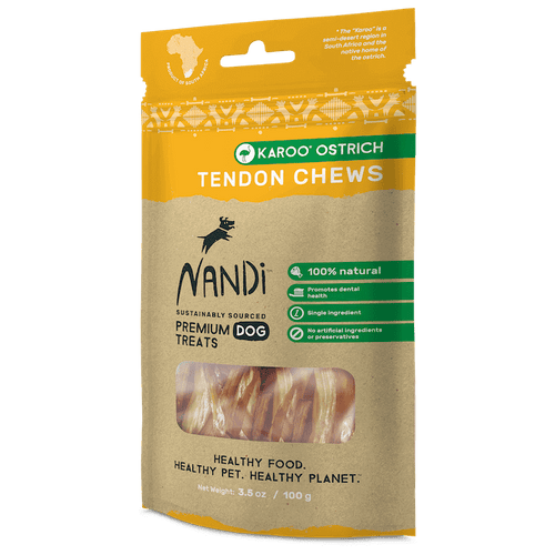 Nandi Karoo Ostrich Tendon Chews Dog Treats
