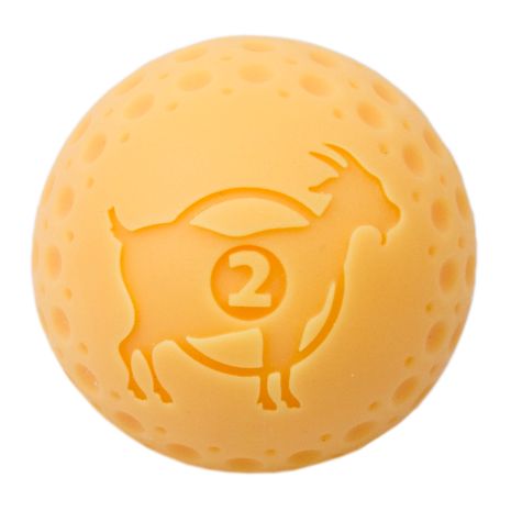 Tall Tails Goat Sport Balls Dog Toy (Small 2” 2-pack (for dogs up to 10 lbs) - Yellow)