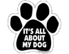 Imagine This Paw Car Magnet, It's All About My Dog